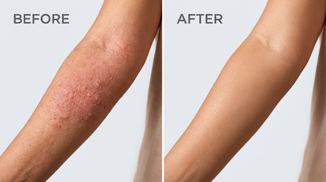Perbandingan Sebelum dan Sesudah Pemakaian Matuz Herbal Obat Gatal Eksim Scabies