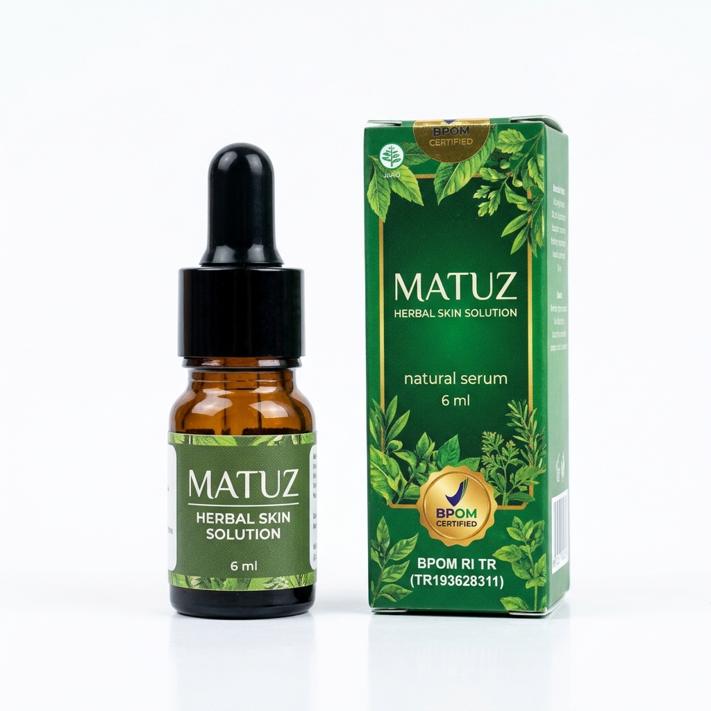 Botol Matuz Herbal Skin Solution 6ml Obat Gatal Kulit Scabies Eksim Panu